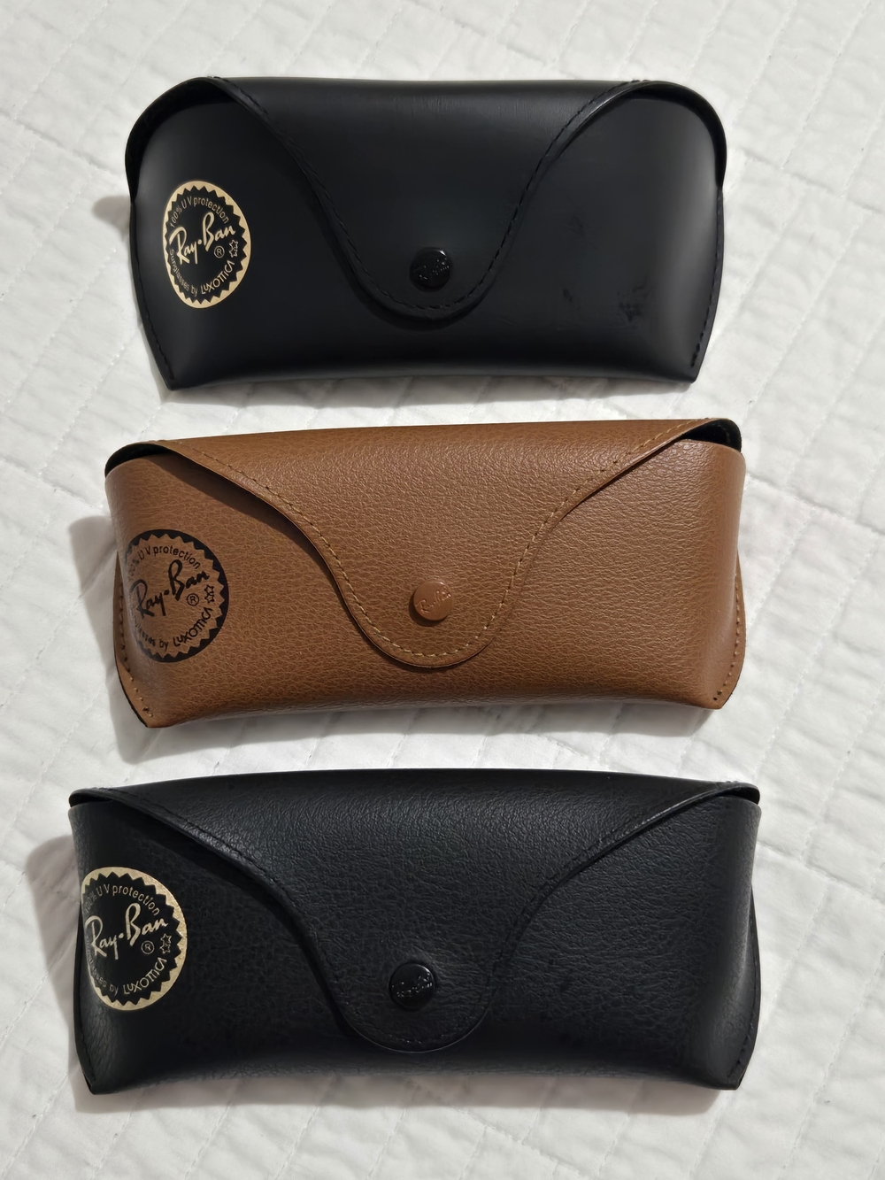 Ray-Ban Sunglasses Case Trio - Black & Brown